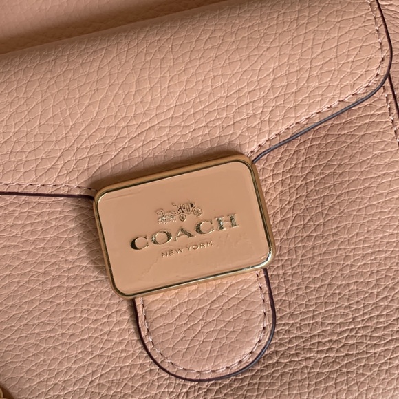 Authentic COACH Pebbled leather/Snakeskin embossed top handle crossbody/Satchel - Picture 13 of 13